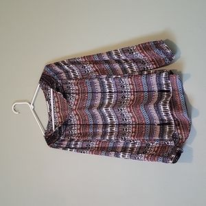 BRIGHT BOHO FLOWY TOP